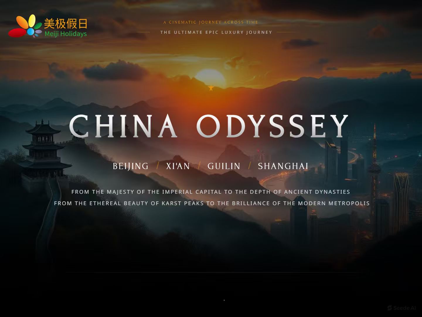 Beijing + Xi'an + Guilin + Shanghai: A 15-Day, 14-Night Premium Wellness and Cultural Tourism Journey