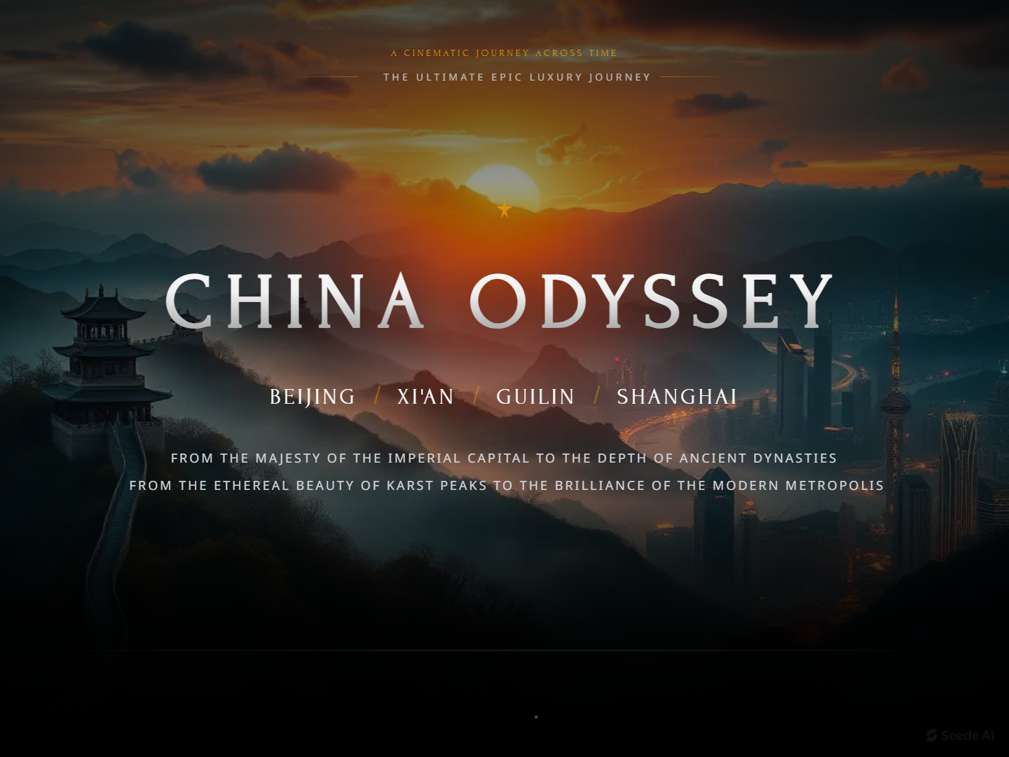 Beijing + Xi'an + Guilin + Shanghai: A 15-Day, 14-Night Premium Wellness and Cultural Tourism Journey